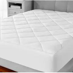 GENERICO - PROTECTOR DE COLCHON 2 PLZ IMPERMEABLE ANTIACAROS BLANCO
