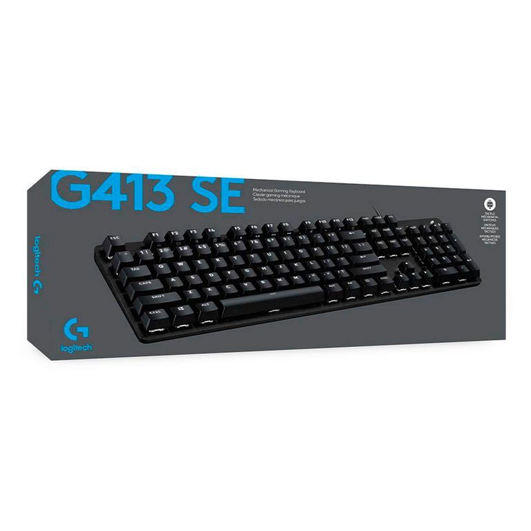 Teclado Gamer G413 Se Blacklight Mecanical Black