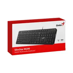 GENIUS - Teclado Slimstar M200 Usb Multimedia Black