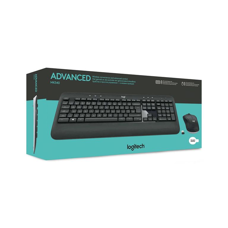 Teclado Advanced+Mouse Mk540 Wireless Usb Sp Black