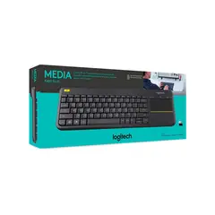 LOGITECH - Teclado K400 Plus Wirelees Touch Sp Black