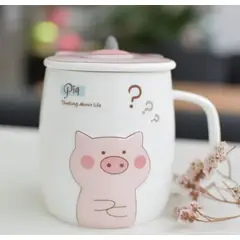 GENERICO - TAZA CERDITO KAWAII DE 500ML