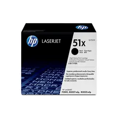 HP - TONER 51X LJ P3005 NEGRO - P/N: 1PQ7551X