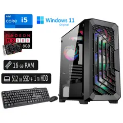 INTEL - Computadora PC core i7 32GB RAM DDR4 SSD 512 GB HDD 1TB led 24
