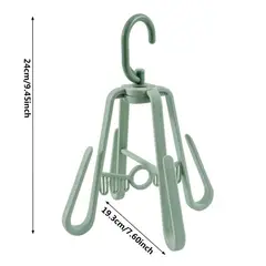 GENERICO - Colgador de Zapato Giratorio Gancho Ajustable Verde