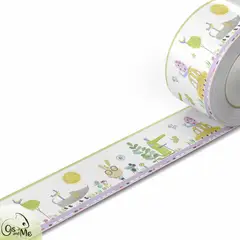 GENERICO - Cenefa Infantil Autoadhesiva Decorativa – Safari lila cocodrilo – 5.92 mts