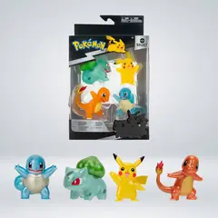 JAZWARES - POKEMON SELECT PIKACHU BULBASAUR SQUIRTLE CHARMANDER METAL