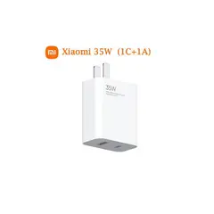XIAOMI - Adaptador 35W USB-A y Tipoc C De Pared Original