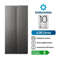 INDURAMA - Refrigeradora RI-769 Side by Side 428 Litros