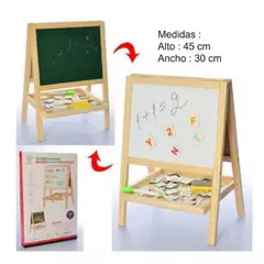 GENERICO - Pizarra Caballete Acrílica y Tiza