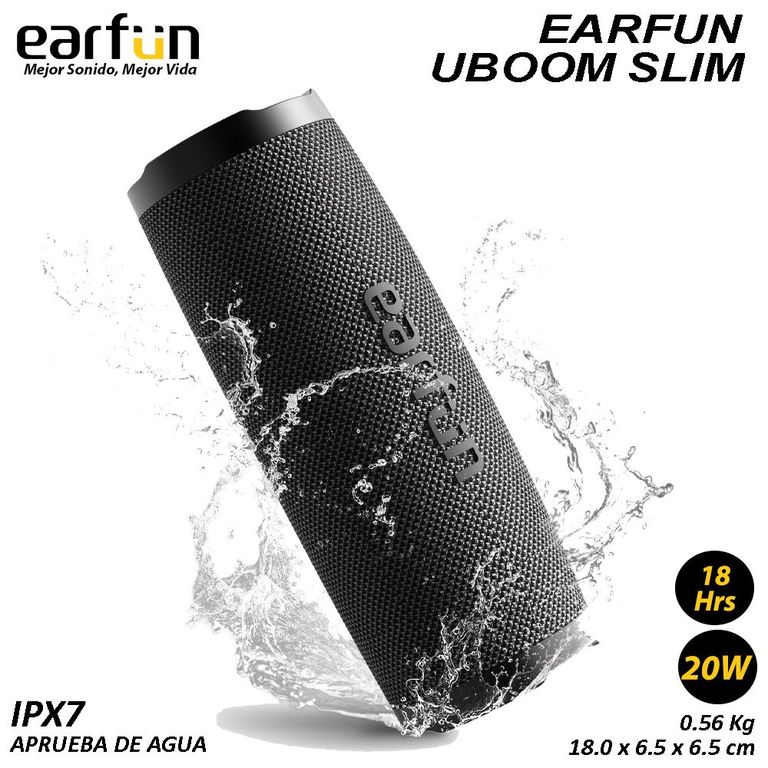 UBOOM SLIM Altavoz portátil 20W sonido estéreo graves ricos