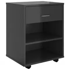 AMUEBLE - MUEBLE AUXILIAR PARA IMPRESORA "SEATTLE" NEGRO tiendas