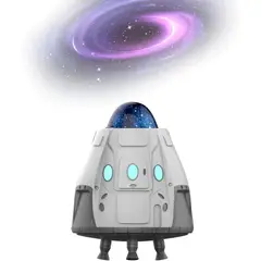 GENERICO - PROYECTOR DE ESTRELLAS Y GALAXIAS DISEÑO COHETE