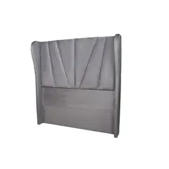 MUEBLES MACRUMO - Cabecera Alta Viena de 2 Plz - Color Gris Plata