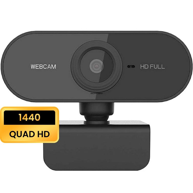 Webcam 1440p FHD sin Micrófono SOLO VIDEO ideal para Laptop y MacBook