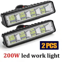 KOBO - Par De Luces Auxiliares Led Dual De 6 Para Jeep suv moto