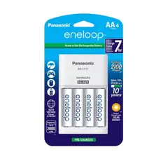 PANASONIC - CARGADOR BQ-CC17 ENELOOP + 4 PILAS AA 2100mAh