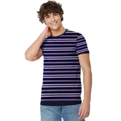 SWISS LORD - POLO LISTADO - - AZUL