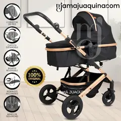 BABY - Coche Travel System Moisés «ROMA II» Edición Limitada Black