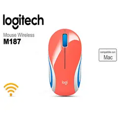 LOGITECH - MOUSE M187 MINI - CORAL