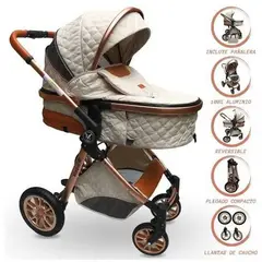 VOYAGE - Coche Moisés Europeo de Lujo Madrid Light Beige