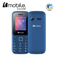 BMOBILE - Teléfono Movil W41 4G Dual SIM - Radio FM - Color Azul