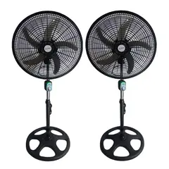 GENERICO - 2 Ventiladores Imperial TY-1813WP malla de plástico 5 aspas 18"