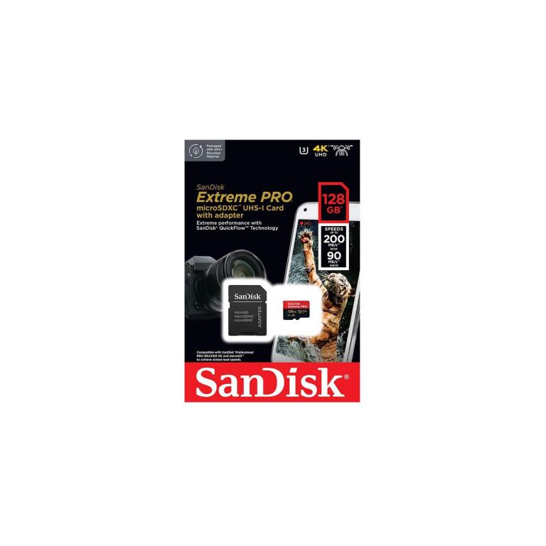 Memoria MICRO SD EXTREME PRO 128GB de 200mbs ORIGINAL