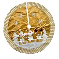 GENERICO - Piso de árbol de navidad 1.20 Dorado