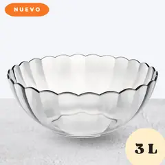 MARINEX - Bowl Transparente de Vidrio 3 Lt -