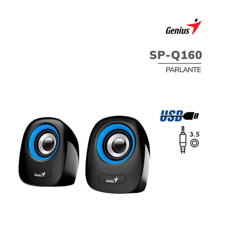 Parlante Sp-Q160 Usb Power 6w Blue