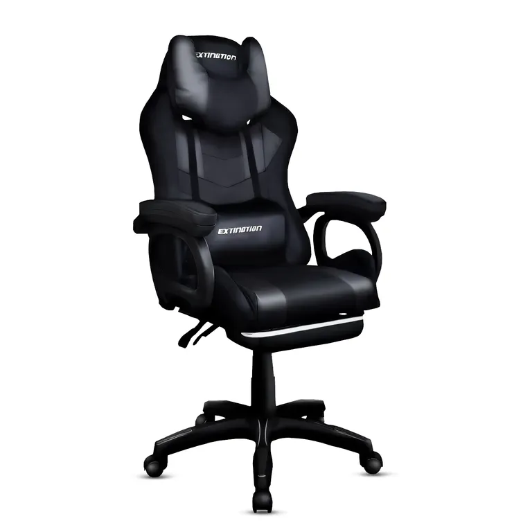 Silla Gamer Sapp Gamuza-Cuerina Color Negro