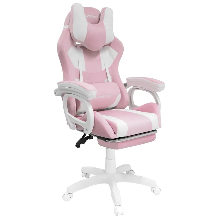 Silla Gamer Sapp Gamuza Cuerina Color Rosado