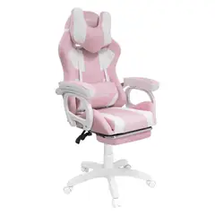 EXTINGTION - Silla Gamer Sapp Gamuza-Cuerina Color Rosado