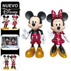 DISNEY - Set de Figuras Articulables Mickey Mouse y Minnie Mouse