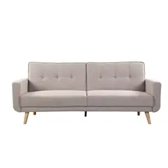 PAZART MUEBLES - SOFÁ CAMA FUTÓN MAURICE GRIS CLARO