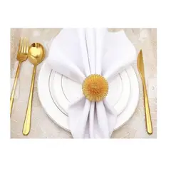 GENERICO - Set de Aros de Servilletas de Comedor x 4 pzas