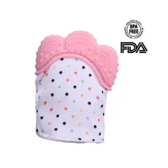 GENERICO - Guante Mordedor Dentición Para Bebé Rosado