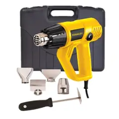STANLEY - Pistola de Calor 1800 W 600°C + Boquillas + Maleta Plástica STXH2000K-B2