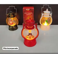 GENERICO - Set de 3 lamparita farol navideño con luz