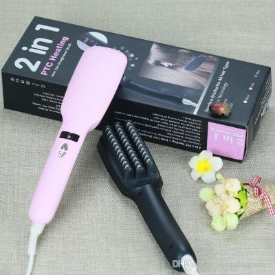 Peine Cepillo Alisador 2 En 1 Original Ptc Heating Lonic – ROSADO