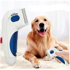 GENERICO - Peine Cepillo Eléctrico Anti Pulgas para Mascotas Perro Gato