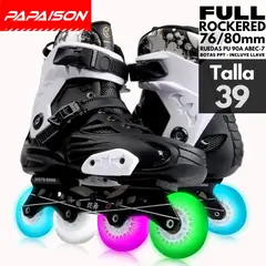 PAPAISON - Patines Freestyle X6 Professional Skates - WH - Talla 39