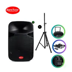 BARETONE - Combo Parlante + 3 MICROFONOS+ TRIPODE 1.5