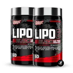 NUTREX RESEARCH - Pack x 02 Lipo 6 Black Ultra Concentrate 60 caps