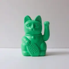LUCKY CATS - Gato de la Suerte Verde