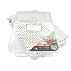 GENERICO - ORGANIZADOR ACRILICO CON TAPA Y BANDEJA ESCURRIDORA - 4