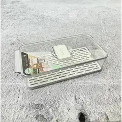 GENERICO - ORGANIZADOR ACRILICO CON TAPA Y BANDEJA ESCURRIDORA - 3