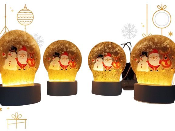Lamparas Navideñas Decorativas con Luz Led