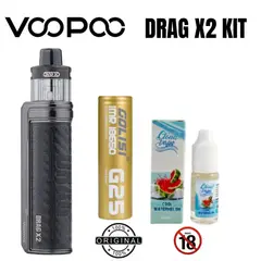 VOOPOO - VAPER DRAG X2 KIT MAS BATERIA 18650 MAS LIQUIDO